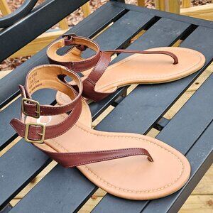 Thong Sandals with Gladiator Ankle straps - NWOT - Sz 12